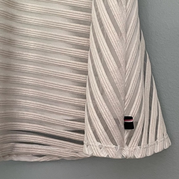 Tommy Hilfiger Girls' Sheer Directional Stripe Dress Sz M - Picture 6 of 10